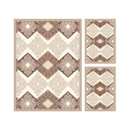 VALENCIA 6430D (Rectangulaire, ( T 160X220 + 2T 60X110 ), IVOIRE_CREME)