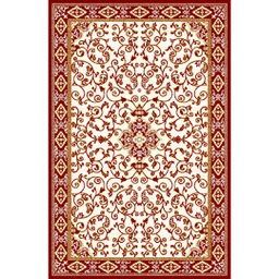 VALENCIA 5112C (Rectangulaire, 250X400, BORDEAUX_CREME)