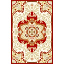 VALENCIA 5829C (Rectangulaire, 250X400, BORDEAUX_CREME)