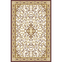 VALENCIA 5112C (Rectangulaire, 250X400, MARRON BORDEAUX_CREME)