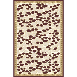 VALENCIA 60710 (Rectangulaire, 250X400, MARRON BORDEAUX_CREME)