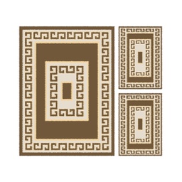 OLYMPIA 71480 (Rectangulaire, ( T 160X220 + 2T 60X110 ), MARRON BRONZE LX)