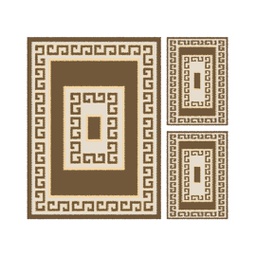 OLYMPIA 71480 (Rectangulaire, ( T 160X220 + 2T 60X110 ), MARRON BRONZE LX)