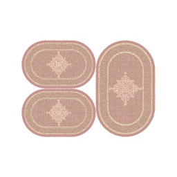 SHIRAZ 80440 (Ovale, ( O 80X130 + 2O 65X100 ), BOIS DE ROSE)