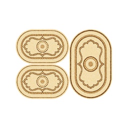 SHIRAZ 76060 (Oval, ( O 80X130 + 2O 65X100 ), CREME)