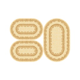 SHIRAZ 76070 (Oval, ( O 80X130 + 2O 65X100 ), CREME)