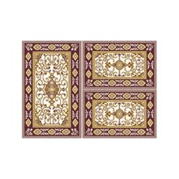 VALENCIA 5112D (Rectangular, ( T 80X130 + 2T 65X100 ), MARRON BRONZE_CREME)