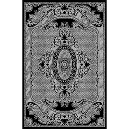 MELODIE 86610 (Rectangulaire, 190X150, NOIRE_GRIS CLAIRE)