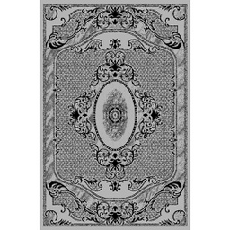 MELODIE 86610 (Rectangular, 190X150, GRIS CLAIRE_GRIS CLAIRE)