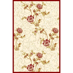 VALENCIA 7599C (Rectangulaire, 250X400, BORDEAUX_CREME)