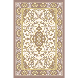 VALENCIA 51121 (Rectangulaire, 150X220, MARRON BRONZE_CREME)