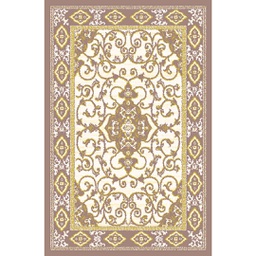 VALENCIA 51121 (Rectangulaire, 150X220, MARRON BRONZE_CREME)