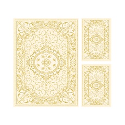 VALENCIA 5113A (Rectangulaire, ( T 150X230 + 2T 60X115 ), CREME_CREME)