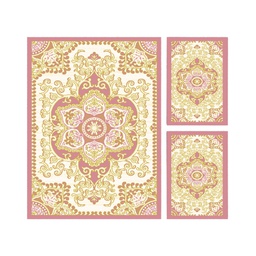 VALENCIA 5829B (Rectangulaire, ( T 150X230 + 2T 60X115 ), BOIS DE ROSE_CREME)