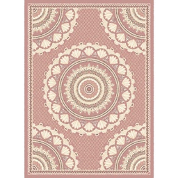 MELODIE 86621 (Rectangulaire, 190X275, BOIS DE ROSE_IVOIRE)