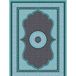 SHIRAZ 76060 (Rectangulaire, 200X275, VERT TURQUOISE)