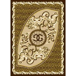 AZHAR 90720 (Rectangulaire, 200X280, MARRON CHOCO)