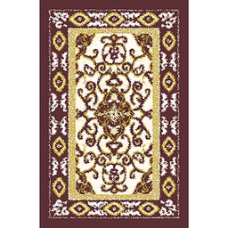 فالينسيا 51121 (مستطيل, 75X120, بني عنابي / قشدي)