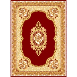 MELODIE 91150 (Rectangular, 190X275, BORDEAUX_CREME)