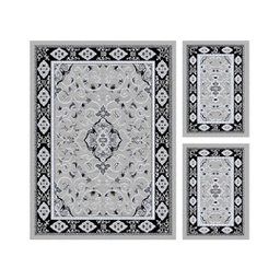 VALENCIA 5112D (Rectangulaire, ( T 160X220 + 2T 60X110 ), GRIS CLAIRE_GRIS CLAIRE)