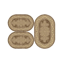 شيراز 80450 (بيضوي, ( 2O 65X100 + O 80X130 ), بني باهت)