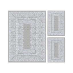 VALENCIA 8403A (Rectangulaire, ( T 150X230 + 2T 60X115 ), GRIS CLAIRE_GRIS CLAIRE)