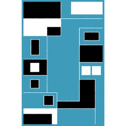 RELAX 6508B (Rectangulaire, 180X270, BLEU TURQUOISE)