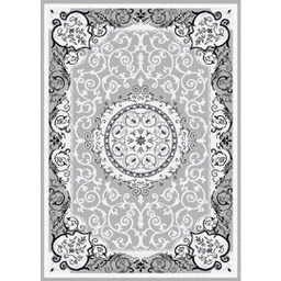 VALENCIA 5113D (Rectangulaire, 200X280, GRIS CLAIRE_BLANC)
