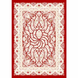 IZMIR 69871 (Rectangular, 140X200, BORDEAUX)