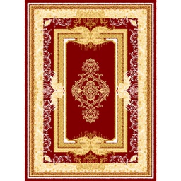 MELODIE 91130 (Rectangular, 190X275, BORDEAUX_CREME)