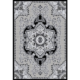 VALENCIA 5829C (Rectangular, 200X280, NOIRE_GRIS CLAIRE)