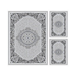 VALENCIA 5113C (Rectangulaire, ( T 150X230 + 2T 60X115 ), GRIS CLAIRE_GRIS CLAIRE)