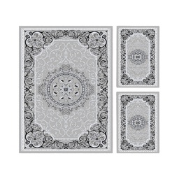 VALENCIA 5113C (Rectangular, ( T 150X230 + 2T 60X115 ), GRIS CLAIRE_GRIS CLAIRE)