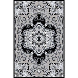 VALENCIA 5829C (Rectangulaire, 250X400, NOIRE_GRIS CLAIRE)