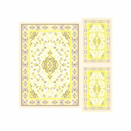 VALENCIA 5112E (Rectangulaire, ( T 150X220 + 2T 75X120 ), CREME_CREME)