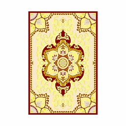 VALENCIA 5829H (Rectangulaire, 190X270, BORDEAUX_CREME)