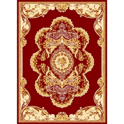 MELODIE 91140 (Rectangular, 190X275, BORDEAUX_CREME)