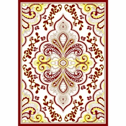 VALENCIA 7149C (Rectangulaire, 190X270, BORDEAUX_CREME)