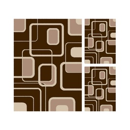 RELAX 6270L (Rectangulaire, ( T 150X220 + 2T 60X110 ), MARRON BORDEAUX)