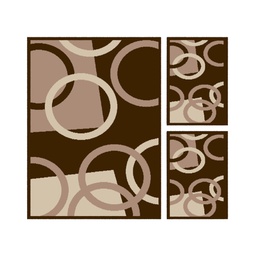 RELAX 7353L (Rectangulaire, ( T 150X220 + 2T 60X110 ), MARRON BORDEAUX)