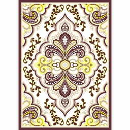 VALENCIA 7149H (Rectangulaire, 190X270, MARRON BORDEAUX_CREME)