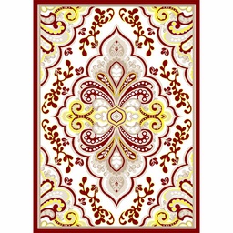 VALENCIA 7149H (Rectangular, 190X270, BORDEAUX_CREME)