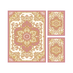 VALENCIA 5829A (Rectangulaire, ( T 150X230 + 2T 60X115 ), BOIS DE ROSE_CREME)