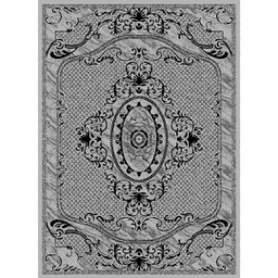 MELODIE 86611 (Rectangulaire, 190X275, GRIS CLAIRE_GRIS CLAIRE)