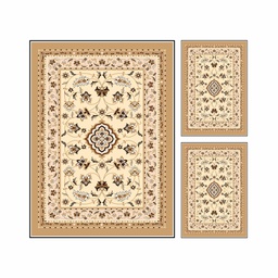 CRISTAL 0918A (Rectangular, ( T 160X220 + 2T 60X80 ), BEIGE, Lamination)