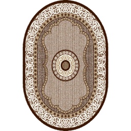 SHIRAZ 76062 (Oval, 200X150, MARRON CAFE)