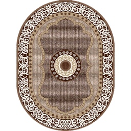 SHIRAZ 76062 (Oval, 200X150, BRUN PALE)