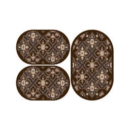 CIRTA 92080 (Oval, ( O 80X130 + 2O 65X100 ), MARRON BORDEAUX)