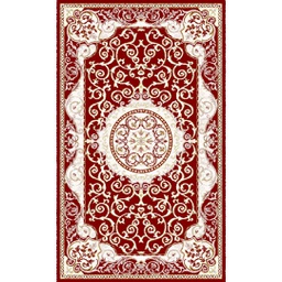 فالينسيا 5113C (مستطيل, 240X400, أحمر عنابي / قشدي)