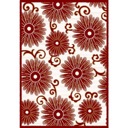 VALENCIA 7618G (Rectangulaire, 160X230, BORDEAUX_CREME)